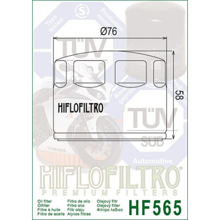 ALYVOS FILTRAS HIFLO HF565