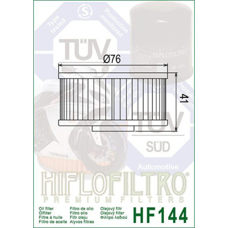 OIL FILTER HIFLO HF144