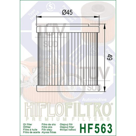 ALYVOS FILTRAS HIFLO HF563