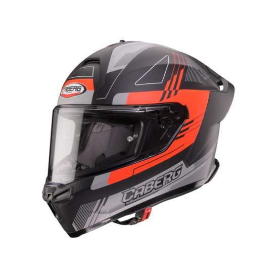 CABERG KASK INTEGRALNY ROXTER COLT KOLOR CZARNY MAT / CZERWONY FLUO / CZARNY ROZMIAR M