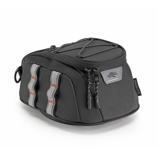 KAPPA TORBA NA ZBIORNIK / BAK (TANKBAG) DO MOCOWANIA TANKLOCK 3L (WYS. 16CM X SZER. 19CM X DŁ. 23CM) KOLOR CZARNY - ZAST