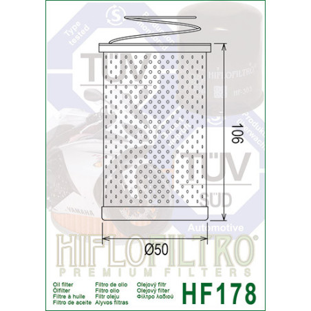 OIL FILTER HIFLO HF178