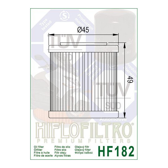 ALYVOS FILTRAS HIFLO HF182