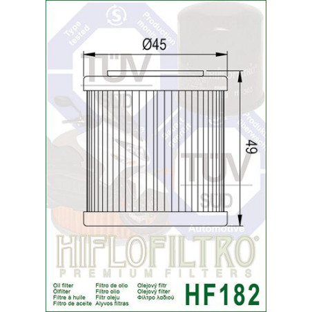 ALYVOS FILTRAS HIFLO HF182