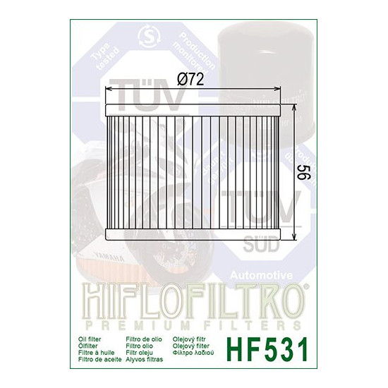 ALYVOS FILTRAS HIFLO HF531