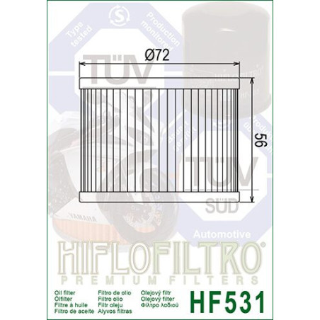 ALYVOS FILTRAS HIFLO HF531