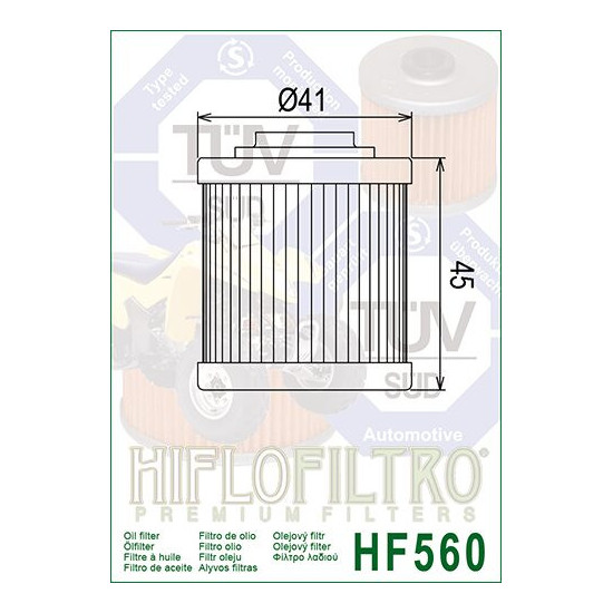 ALYVOS FILTRAS HIFLO HF560