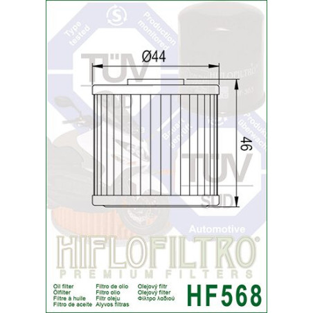 OIL FILTER HIFLO HF568