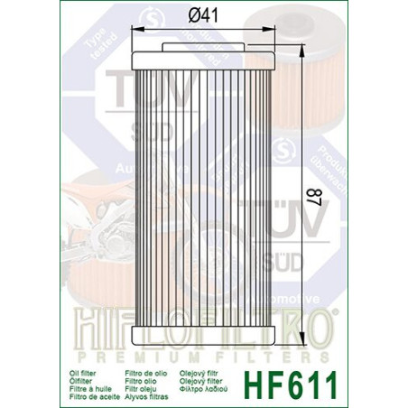 OIL FILTER HIFLO HF611