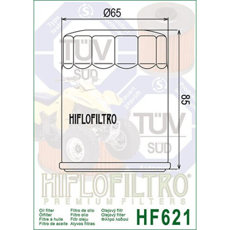 ALYVOS FILTRAS HIFLO HF621