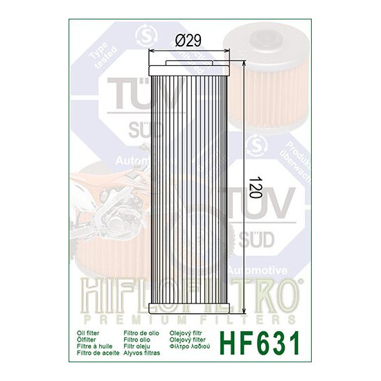 ALYVOS FILTRAS HIFLO HF631