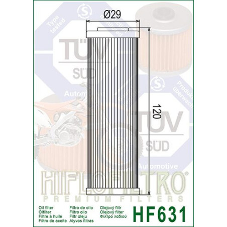 ALYVOS FILTRAS HIFLO HF631