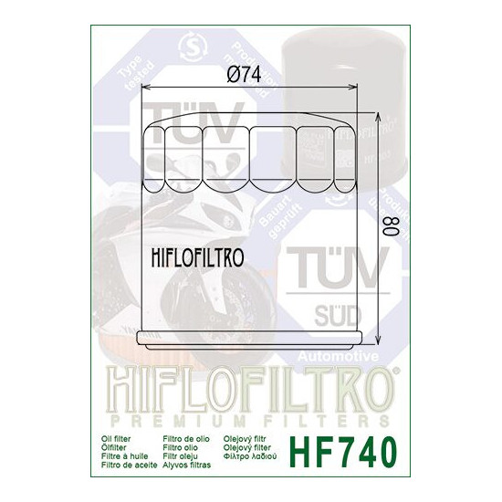 ALYVOS FILTRAS HIFLO HF740