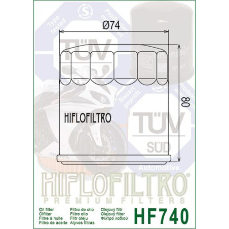 ALYVOS FILTRAS HIFLO HF740
