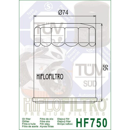 OIL FILTER HIFLO HF750