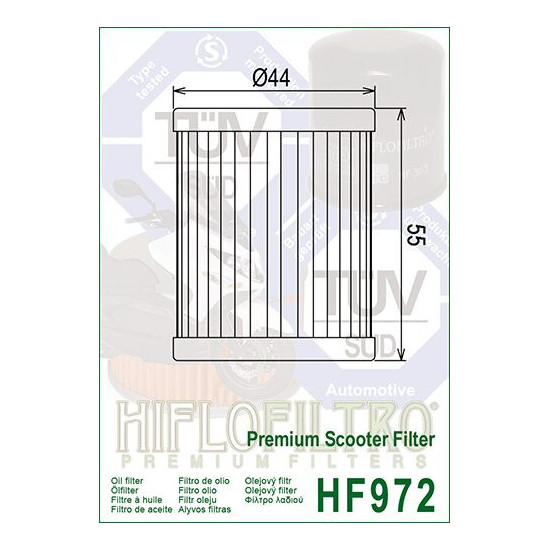 ALYVOS FILTRAS HIFLO HF972