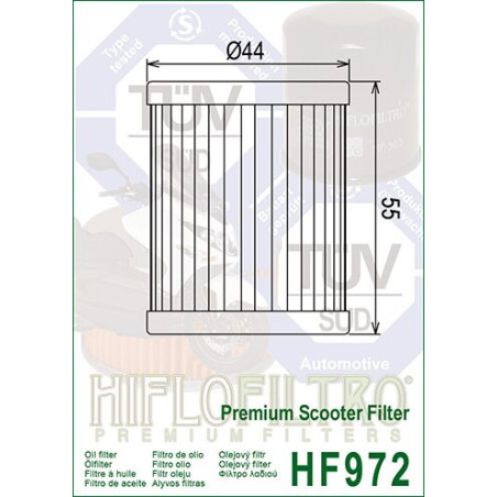 ALYVOS FILTRAS HIFLO HF972
