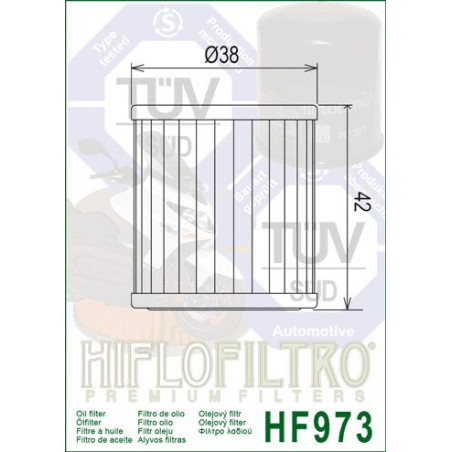 OIL FILTER HIFLO HF973