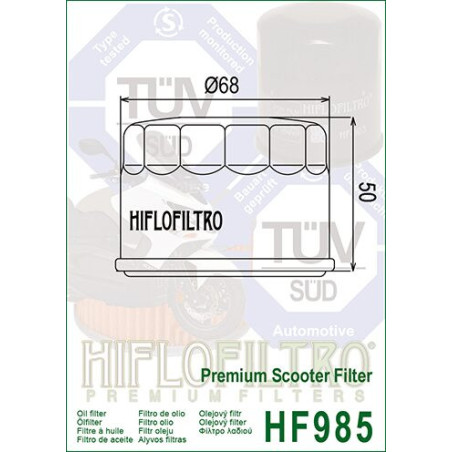 ALYVOS FILTRAS HIFLO HF985