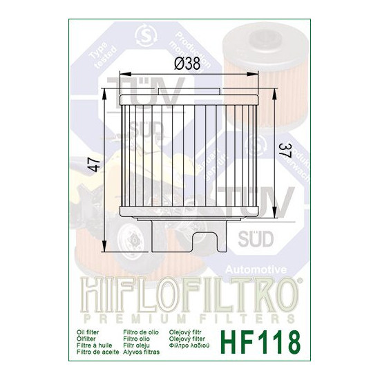 OIL FILTER HIFLO HF118