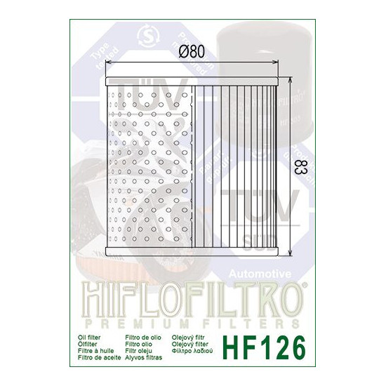 ALYVOS FILTRAS HIFLO HF126