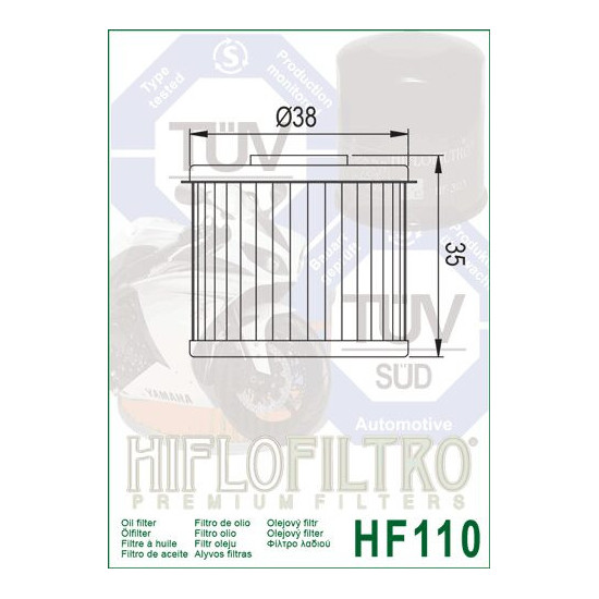 ALYVOS FILTRAS HIFLO HF110