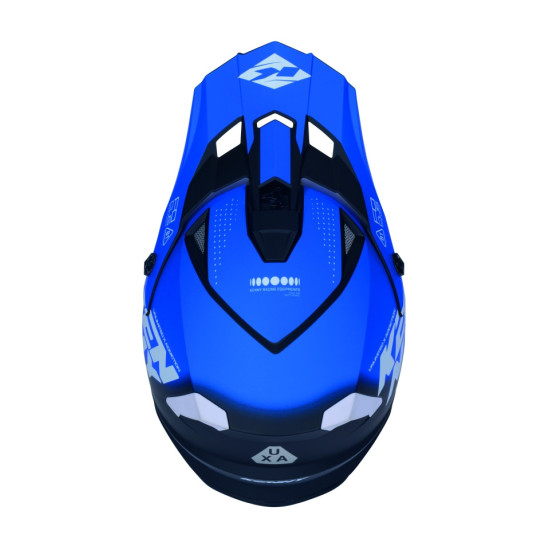 KENNY RACING CZĘŚCI ZAMIENNE DASZEK DO KASKU TRACK GRAPHIC FOCUS BLUE