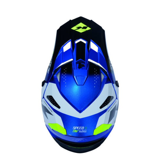 KENNY RACING CZĘŚCI ZAMIENNE DASZEK DO KASKU TRACK KID / JUNIOR / DZIECIĘCY GRAPHIC SPEED NEON BLUE