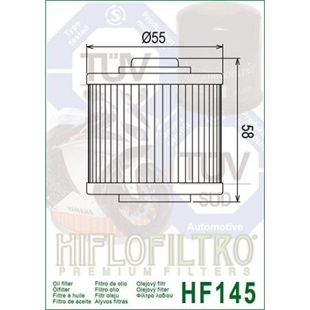 OIL FILTER HIFLO HF145