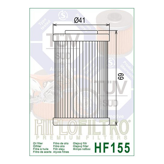 ALYVOS FILTRAS HIFLO HF155