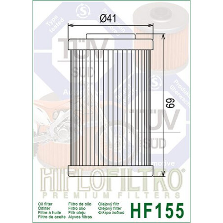 ALYVOS FILTRAS HIFLO HF155
