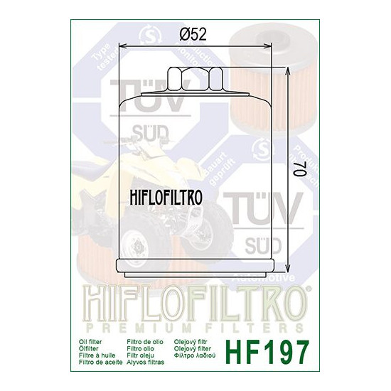 ALYVOS FILTRAS HIFLO HF197