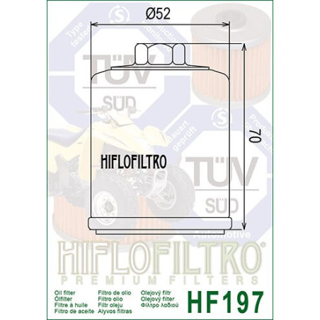 ALYVOS FILTRAS HIFLO HF197