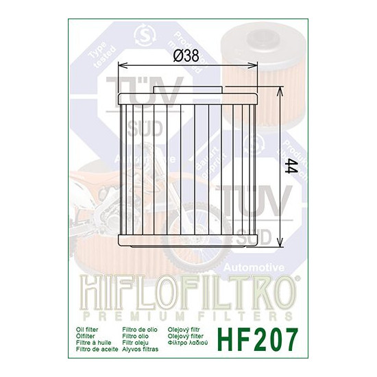 ALYVOS FILTRAS HIFLO HF207