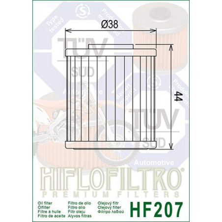 ALYVOS FILTRAS HIFLO HF207