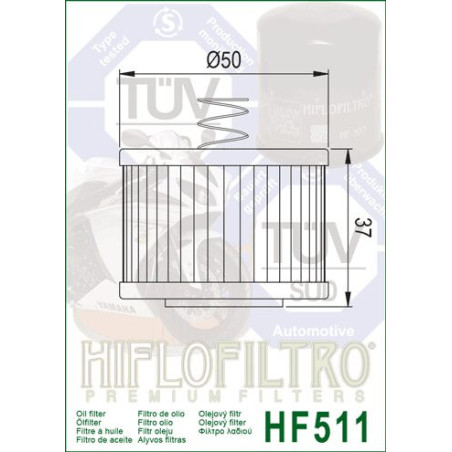 HIFLO OIL FILTER HF511 ROYAL ENFIELD 350 CLASSIC / METEOR '21-'24