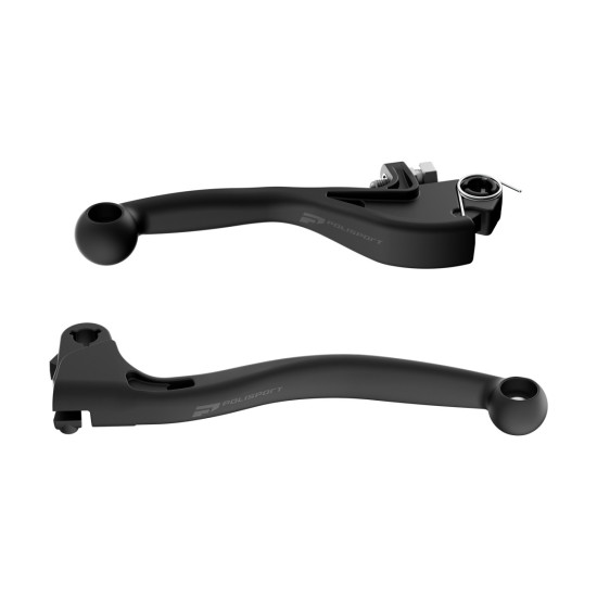 POLISPORT CLUTCH AND BRAKE LEVER KIT (APT UNBREAKABLE) YAMAHA YZ 125 / 250 '09-'26 YZ 250F '09-'26 YZ 450F '09-'25 BLACK