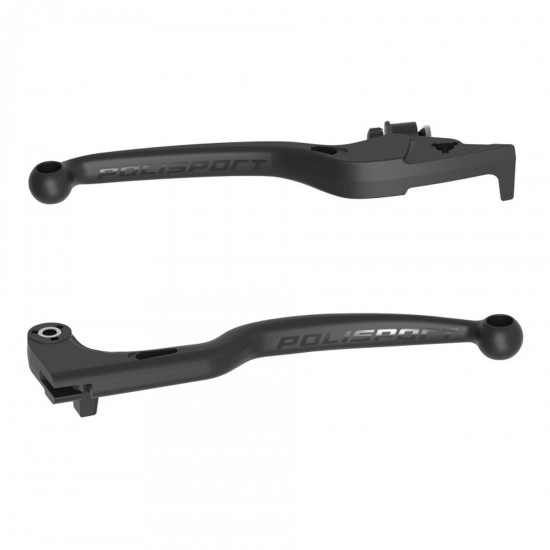 POLISPORT CLUTCH AND BRAKE LEVER KIT (APT UNBREAKABLE) YAMAHA XTZ 690 TENERE '21-'26 BLACK (ALSO COMPATIBLE WITH OTHER Y
