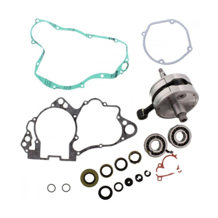WISECO alkūninis velenas SUZUKI RM 250 05-10 (su veleno guoliais ir riebokšliais, bei variklio apačios tarpinėmis)