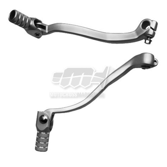 MC GEAR SHIFT LEVER KAWASAKI KX 250 F '04-'05, RMZ 250 '04-'06 (ALUMINUM) SILVER, STEEL TIP