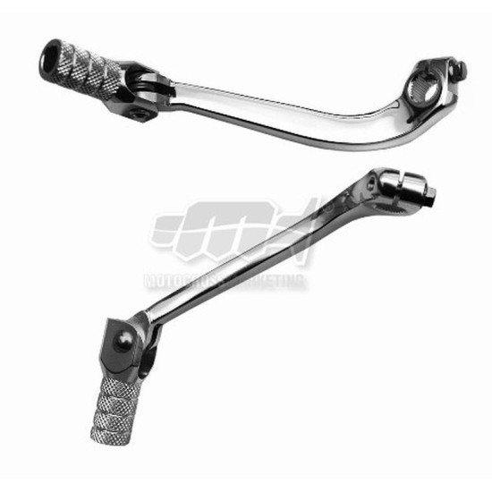 MC GEAR SHIFT LEVER SUZUKI RMZ 250 '07-'25 (ALUMINUM) (FORGED) SILVER, ALUMINUM TIP