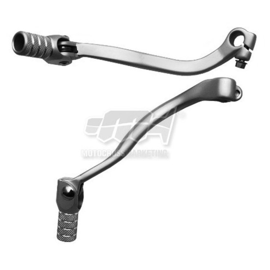 MC GEAR SHIFT LEVER KAWASAKI KXF 250 06-08 (ALUMINUM) SILVER, STEEL TIP