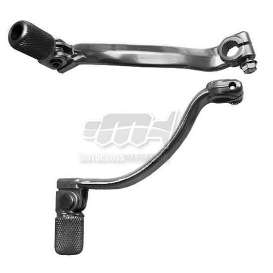 MC GEAR SHIFT LEVER HONDA CR 125 87-07 (ALUMINUM) (FORGED) SILVER COLOR, STEEL TIP