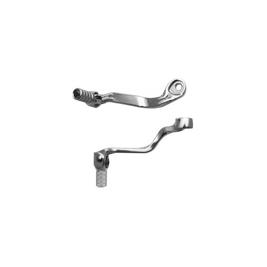 MC GEAR SHIFT LEVER KTM SX 65 '09-'24, GAS GAS MC 65 '21-'24, HUSQVARNA TC 65 '17-'24 (ALUMINUM) SILVER, STEEL TIP