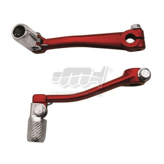 MC GEAR SHIFT LEVER MINARELLI AM6 (50CCM) (ALUMINUM) RED, STEEL TIP