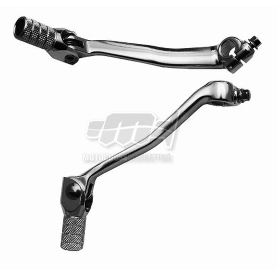 MC GEAR SHIFT LEVER KAWASAKI KX 450F '16-'25, KX 450 X '21-'25 (ALUMINUM) SILVER, STEEL TIP