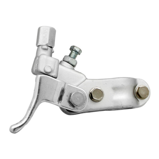 PSYCHIC CLUTCH LEVER HANDLE HONDA CRF 250 '04-09, CRF 450 '04-08 SILVER WITH DECOMPRESSOR LEVER (FORGED) (L10100A)