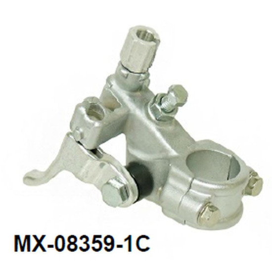 PSYCHIC CLUTCH LEVER HANDLE HONDA CRF 250 / 450 '04-'09 COLOR SILVER WITH DECOMPRESSOR LEVER (OEM: 53172-MEN-670)
