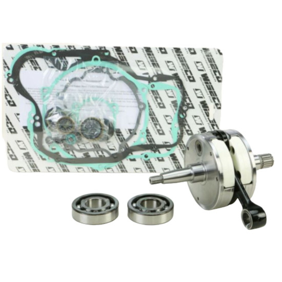 WISECO crankshaft KAWASAKI KX 250 '02-'04 (with shaft bearings and oil seals, and engine bottom gaskets) (HR4017)