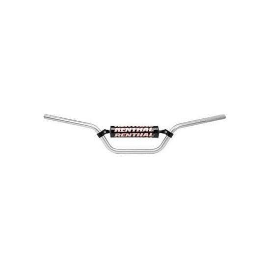 RENTHAL HANDLEBAR 7/8 INCH (22MM) ATV HANDLEBAR SILVER SPECIAL QUAD PADDED COLOR SILVER WITH SPONGE